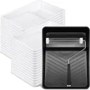 50 Pcs 9 Inch Paint Tray Liner Paint Roller Tray 48 Pcs Disposable Paint Pan Tra