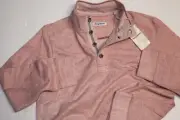Tommy Bahama Beach Wood Bluff Mock Neck Sweatshirt Pullover Red New Medium M