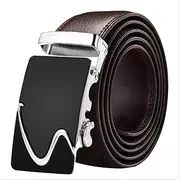 Mens Leather Belt, Adjustable Ratchet Dress Belts for Men with Automatic Belt Buckle, Fit Any Waist Size up to 42'', Casual, Cowboy,Business & Work Wear