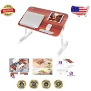 Folding Laptop Stand with Wrist Rest and Angle Adjustment - Space-Saving Design