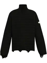 [Mm6 Maison Margiela] Mm6 Maison Margiela-Maglione A Collo Alto In Difficoltà-Uomo L