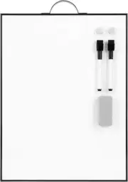 TSJ OFFICE Small White Board - 16" X 12" Portable 16“x12", Black-vertical