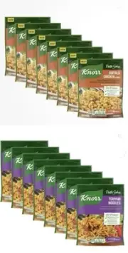 Lot of 16- Knorr Teriyaki Noodles & Buffalo Chicken Flavored Pasta Sides