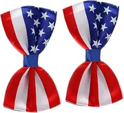 [WOFASHPURET] Men's Bow Ties American Flag Bow Tie Decor Party Accessories for Dapper Gentlem