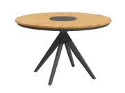 SIMPO Atlanta Outdoor Dining Table (120cm Round) - Grey