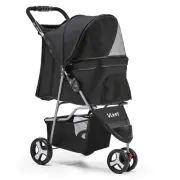 i.Pet Pet Stroller Dog Cat Carrier Large Travel Pushchair Foldable 3 Wheels New