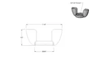 1/4” 1/4-20 Wing Nuts Thumb Stamped Zinc Plated .25 (50 pcs)