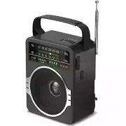 JEUJUG Portable AM FM Radio, Bluetooth 5.0 Radio 5 Watts Loud Speaker,Recharg...