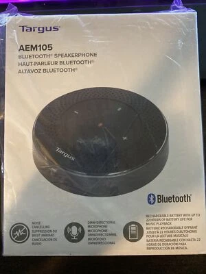 Targus Speakerphone Hands-Free Bluetooth Wireless Wired USB-C Black AEM105GL