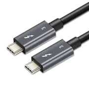 Astrotek 0.7m Thunderbolt 3 USB-C Data Sync Fast Charge Cable Male to Male 100W 40Gbps 5K Video for Samsung S22 S21 Note iPad Pro Macbook Air AT-TB3-0.7