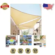 Heavy Duty 190 GSM Beige Right Triangle Sun Shade Sail - Custom Size Available