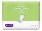 Amazon Basics Incontinence Pads, Postpartum, Overnight Absorbency, 30 Ct