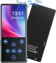 MP3 Player Bluetooth 128GB HiFi Sound Quality MP3 Player with Speakers Black