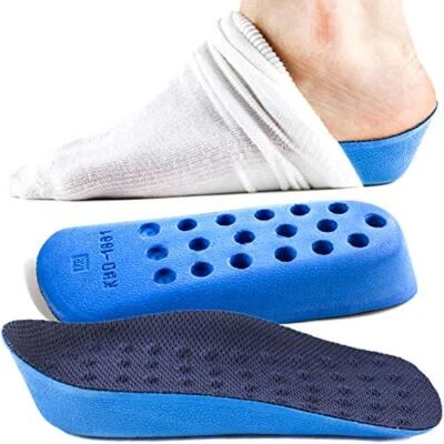 Height Increase Insoles (In/Out Socks)Arch Support Half Inserts Shock Absorption