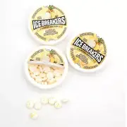 (3-Pack) Ice Breakers GOLDEN PINEAPPLE Breath Mints Limited Edition *BB 12/2025*