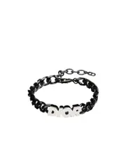 'DIOR' Chain Link Bracelet One size Black