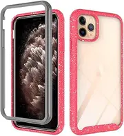 Transparent Hard PC Case Compatible with iPhone 11 pro 5.8 inch Display Case,Crystal Clear Slim Protective Heavy Duty Cover Soft TPU Bumper Edges & Transparent Hard PC Back Hybrid Cases