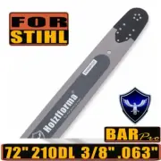 72inch" Chainsaw Guide Bar 3/8" .063" 210DL Fit Stihl MS660 and More Chainsaw
