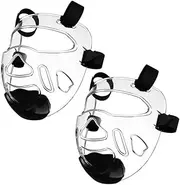 BESPORTBLE Martial Arts Protection Gear 2pcs Face Guard for Sparring Lightweight for Taekwondo