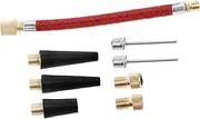 BESPORTBLE Bicycle Valve Adapter Kit Fit Valve Easy Install for Air Pump Extension Hose