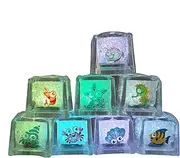 Multicolor LED s - Bath Glow Cubes | Water Activated Light Up Cubes with Sea Pattern for Birthdays, for Kids, Family, Friends, Home, Wedding Decorations