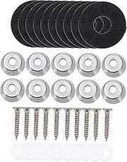 JOINPAYA Anti-falling Guitar Strap Locks Pcs Metal Guitar Strap Buttons Mounting Screws for Bass