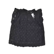 NEW Torrid Women's Plus Size 0 Black Rayon Blouse Crew Neck Sleeveless