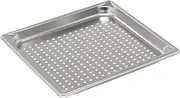 Vollrath 30113 Super Pan V 2/3 Size Stainless Steel Anti-Jam Perforated Steam Table / Hotel Tray -