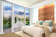 3D Courtyard 33 Blockout Photo Curtain Printing Curtains Drapes Fabric Window AU