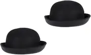 [OFFSCH] Hat Collection 2pcs Fashionable Cap Outdoor Hat Decorative Hat Warm Woolen Round Top Cap for Ladies