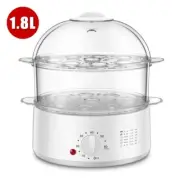 Steamer 3-Tier Food Basket Rice Cooking Tray White