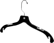 Hangers Plastic Clothes 100 Black Dress Shirt Retail Heavyweight Swivel Hook 17"