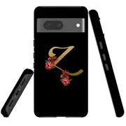 For Google Pixel 7 Case Tough Protective Cover Embellished Letter Z