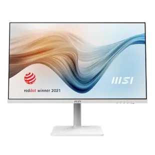 【MSI 微星】Modern MD272XPW 27型 IPS 100Hz 美型螢幕-白色(Type-C/內建喇叭/TUV護眼)