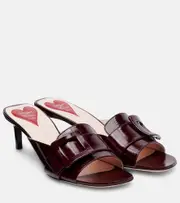 [Roger Vivier] Roger Vivier Viv' Canard 55 leather mules AU 5.5 burgundy