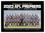 2023 AFL PREMIERS COLLINGWOOD FC PREMIERSHIP OFFICIAL AFL FRAMED MEMORABILIA