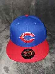 INDIANAPOLIS CLOWNS NEGRO LEAGUE BASEBALL R&C BLUE RED FITTED HAT SZ 7 1/8 MENS