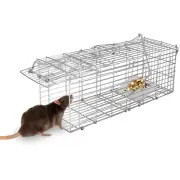 Humane Rat Trap, Mouse Traps Work for Indoor and Outdoor, 14x5x8 Inch Small R...