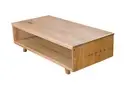 GRANVILLE TASMANIAN HARDWOOD TIMBER COFFEE TABLE NATURAL CLEAR LACQUER 130 CM
