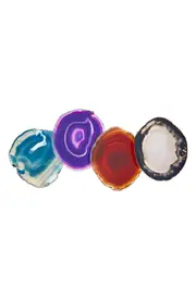 ANNA New York Pedra Set of 4 Agate Coasters in Assorted at Nordstrom One Size