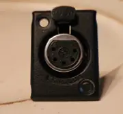 Switchcraft D5FBX 5 Pin Female XLR Panel / Chassis Mount Connector - Black