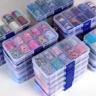 10 Rolls Nail Foils Sky Mixed Nail Art Transfer Foil Wraps Decal Glitter Sticker
