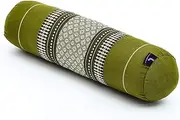Leewadee Small Yoga Bolster – Shape-Retaining Cervical Neck Roll, Tube Pillow for Comfortable Reading, Kapok Filling, 55 x 15 x 15 cm