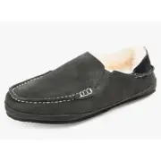 Territory Solace Womens Sheepskin Heel Flats Moccasin Slippers Grey Size 8M NIB