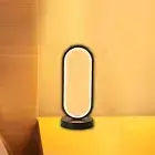 Small Modern Bedside Table Lamp LED Oval Bedside Night Light 3 Color Temperature