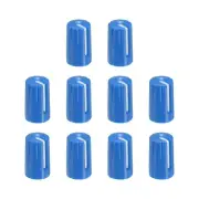 Potentiometer Control Knob ABS Guitar Knob for Bass 270 Degrees Blue 10PCS