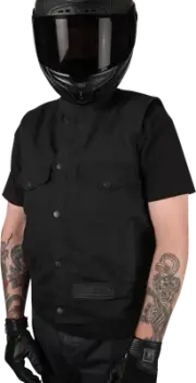 THRASHIN SUPPLY CO. Nightrider v2 Riding Vest Black Large TMJ-12-10