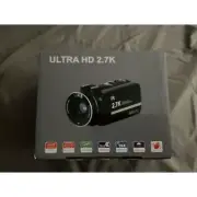 AteEco 2.7K 30 FPS Video Camera Camcorder 42MP 3.0inch Flip Screen Camcorder