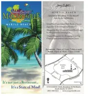 Jimmy Buffet's Margaritaville Myrtle Beach Rack Card