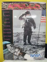 NASA Apollo Vintage Commemorative Photo Illustration Mission Plaque